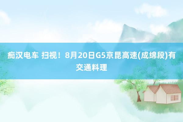 痴汉电车 扫视！8月20日G5京昆高速(成绵段)有交通料理