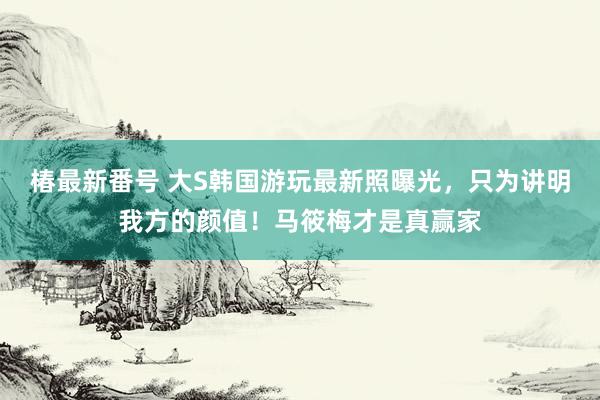 椿最新番号 大S韩国游玩最新照曝光，只为讲明我方的颜值！马筱梅才是真赢家