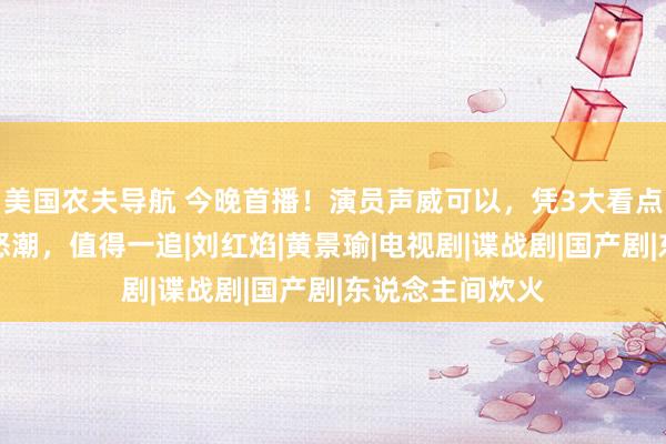 美国农夫导航 今晚首播！演员声威可以，凭3大看点，欲再掀收视怒潮，值得一追|刘红焰|黄景瑜|电视剧|谍战剧|国产剧|东说念主间炊火