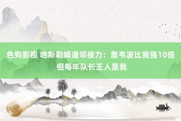 色狗影视 哈斯勒姆道邻接力：詹韦波比我强10倍 但每年队长王人是我